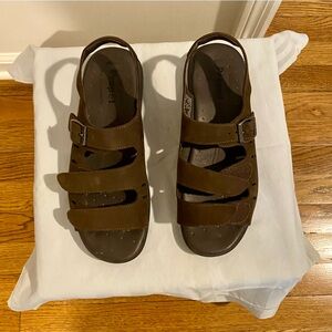 Brown Suede Sandals 7S(AAAA)